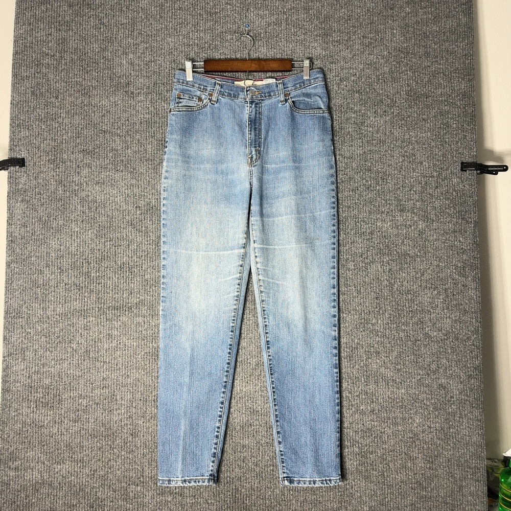 Levi's 512 Classic Slim‎ Tapered Jeans Womens 12 M Light Blue High Rise Slim Fit